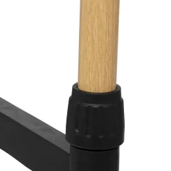 Portant à vêtements Woody en double métal et plastique 165x86cm - Noir- 5five