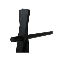 Portant Bambou avec deux étagères MIA Noir MSV