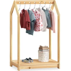 Portant enfant SALLY en pin massif - Coloris naturel