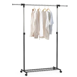 Portant simple avec étagère l. 141,5 x H. 167 cm