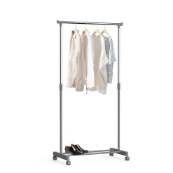 Portant simple avec étagère l. 84 x H. 160 cm