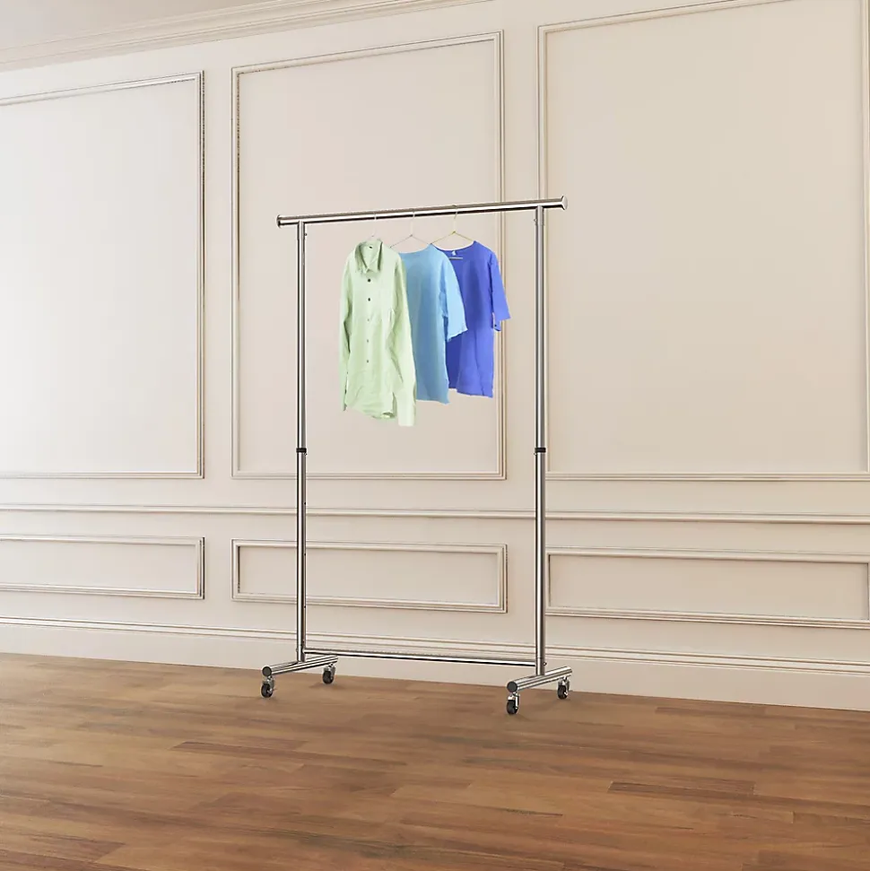 Portant simple haute résistance avec étagère l. 130 x H. 182,5 cm
