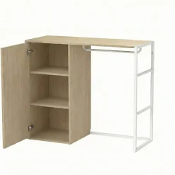Portant vêtements KADRA sous combles penderie et caisson 100x85cm