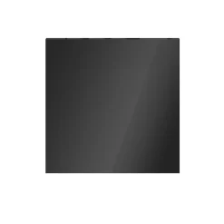 Porte battante anthracite brillant GoodHome Atomia H 37,2 x L. 37,2 cm