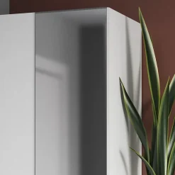 Porte battante argent miroir GoodHome Atomia H 224,7 x L. 49,7 cm
