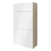 Porte battante blanche brillante GoodHome Atomia H 74,7 x L. 49,7 cm