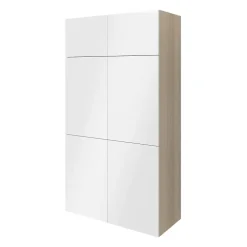 Porte battante blanche brillante GoodHome Atomia H 74,7 x L. 49,7 cm