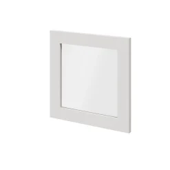 Porte battante blanche en verre GoodHome Atomia H 37,2 x L. 37,2 cm