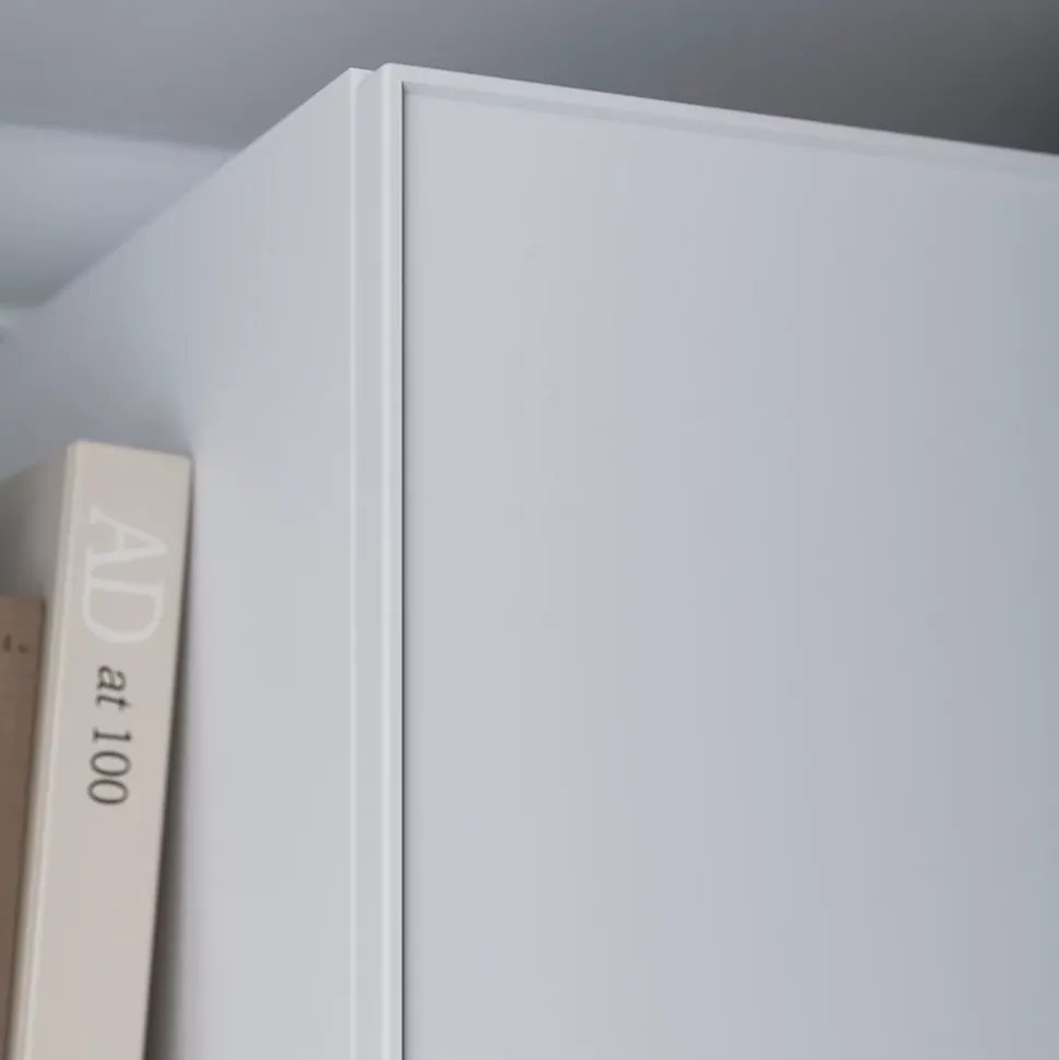 Porte battante blanche mate GoodHome Atomia H. 187,2 x L. 37,2 cm