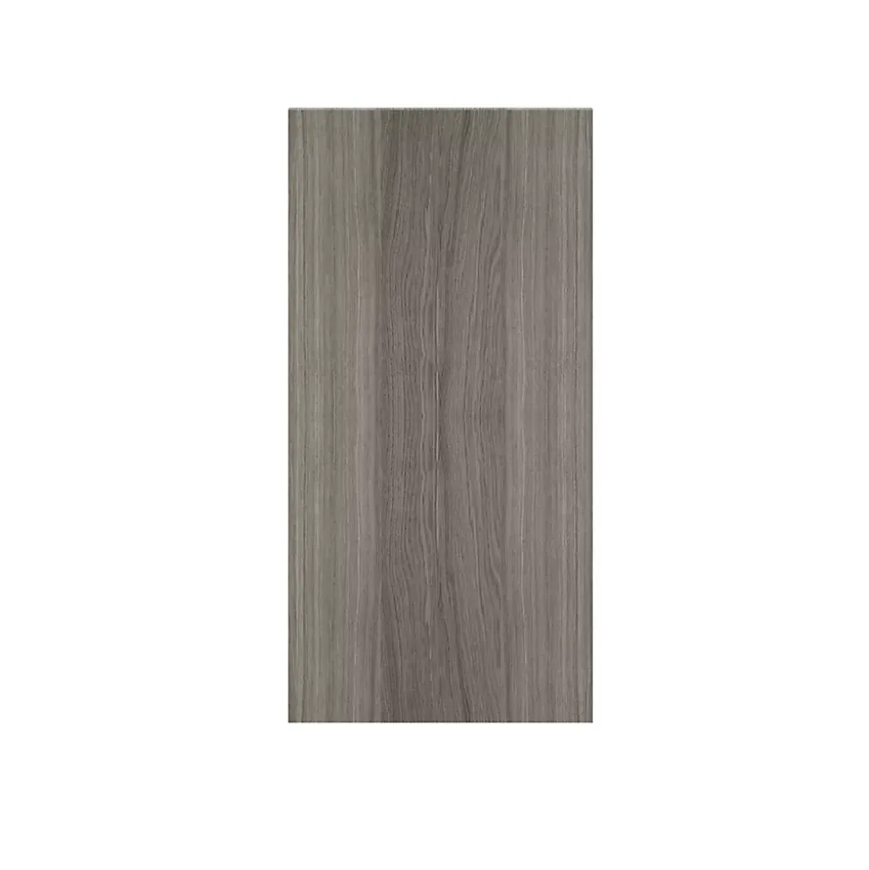 Porte battante effet chêne grisé GoodHome Atomia H 74,7 x L. 37,2 cm