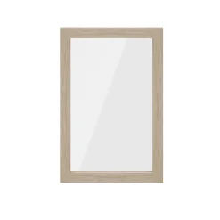 Porte battante effet chêne en verre GoodHome Atomia H 74,7 x L. 49,7 cm