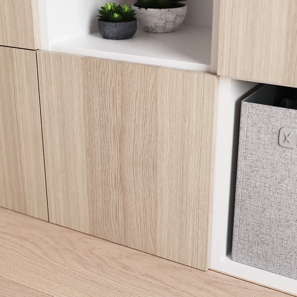 Porte battante effet chêne GoodHome Atomia H 37,2 x L. 37,2 cm