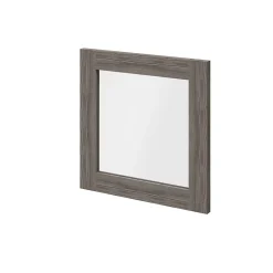 Porte battante effet chêne grisé en verre GoodHome Atomia H 37,2 x L. 37,2 cm