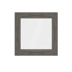 Porte battante effet chêne grisé en verre GoodHome Atomia H 37,2 x L. 37,2 cm