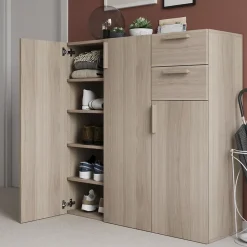 Porte battante effet chêne GoodHome Atomia H. 112,2 x L. 37,2 cm