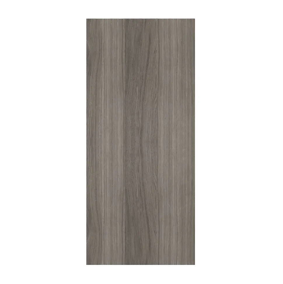 Porte battante effet chêne grisé GoodHome Atomia H. 112,2 x L. 49,7 cm