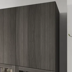 Porte battante effet chêne grisé GoodHome Atomia H. 187,2 x L. 49,7 cm