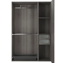 Porte battante effet chêne grisé GoodHome Atomia H. 187,2 x L. 49,7 cm
