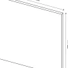 Porte battante effet chêne grisé GoodHome Atomia H 37,2 x L. 37,2 cm