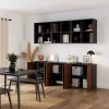Porte battante effet noyer GoodHome Atomia H. 112,2 x L. 49,7 cm