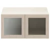 Porte battante en verre effet chêne GoodHome Atomia H 37,2 x L. 37,2 cm