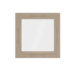 Porte battante en verre effet chêne GoodHome Atomia H 37,2 x L. 37,2 cm