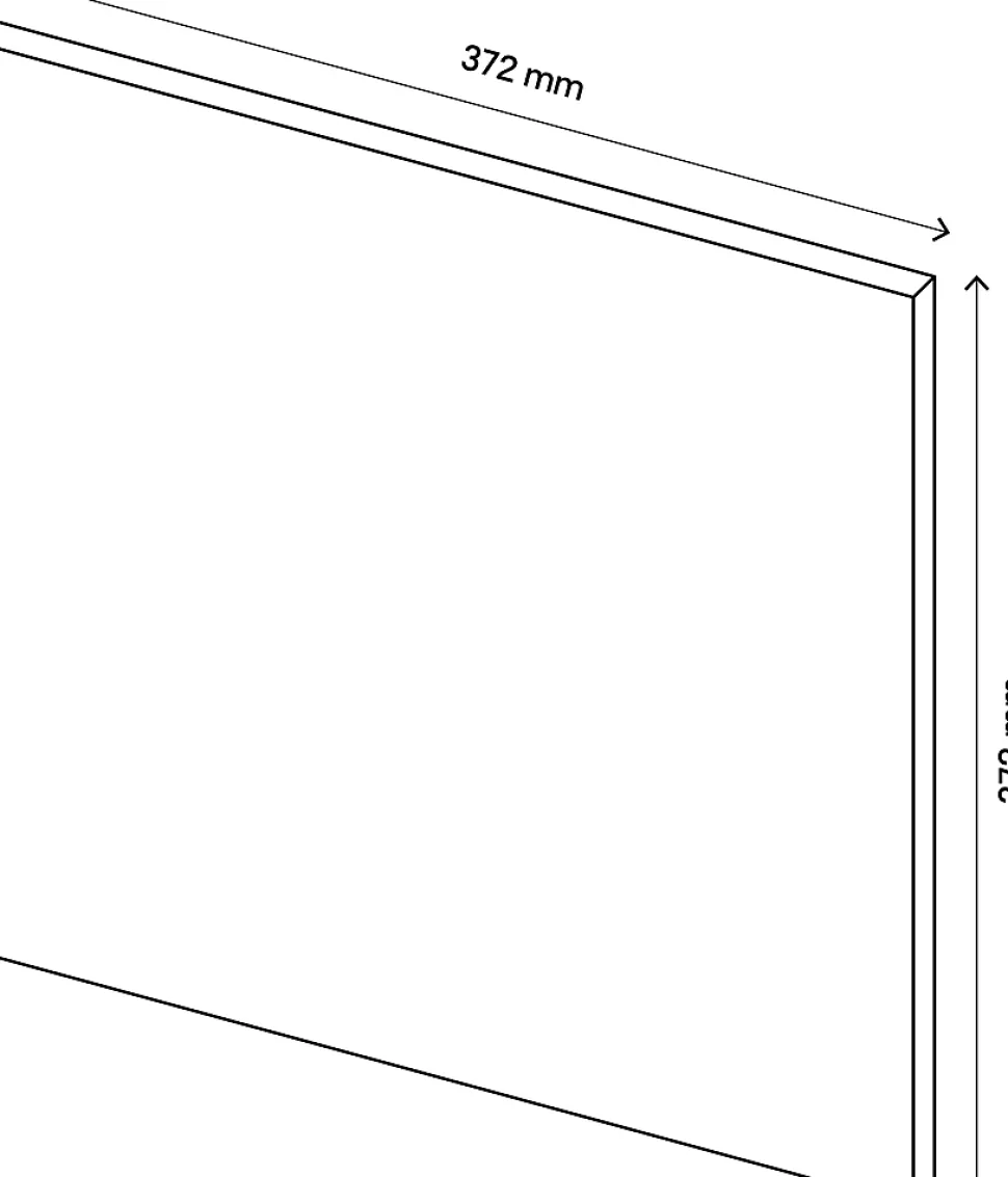 Porte battante gris clair GoodHome Atomia H. 37,2 x L. 37,2 cm