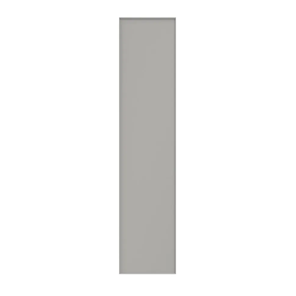 Porte battante grise claire mate GoodHome Atomia H. 224,7 x L. 49,7 cm