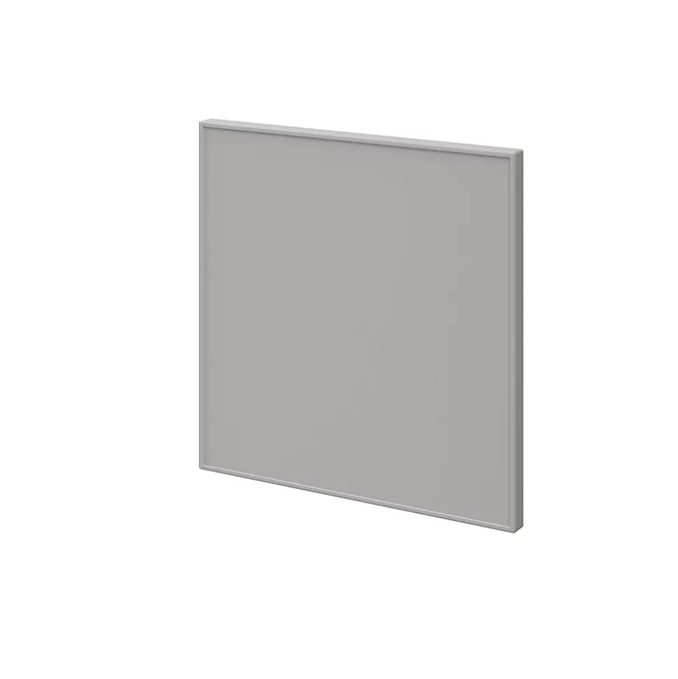 Porte battante grise claire mate GoodHome Atomia H 37,2 x L. 37,2 cm