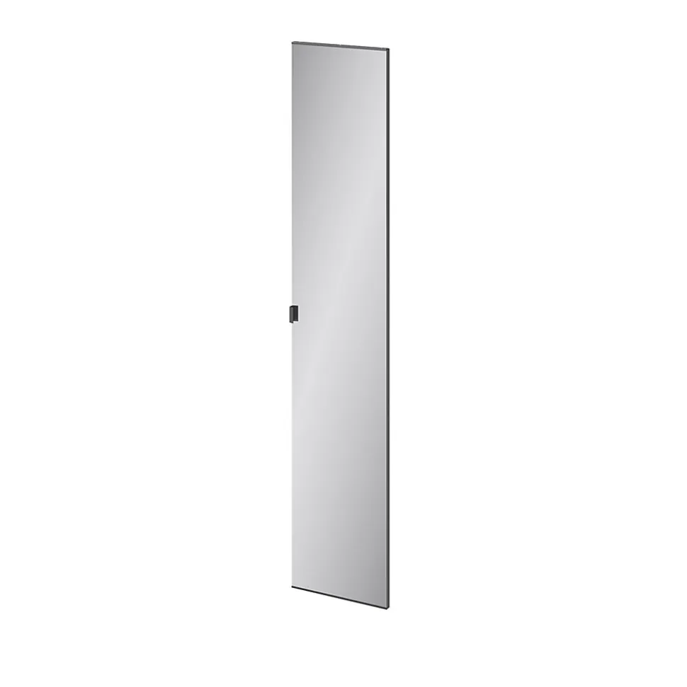 Porte battante miroir argent GoodHome Atomia H. 187,2 x L. 37,2 cm