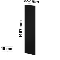 Porte battante noir GoodHome Atomia H. 149,7 x L. 37,2 cm