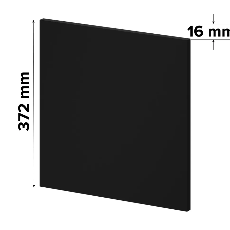 Porte battante noir GoodHome Atomia H. 37,2 x L. 37,2 cm