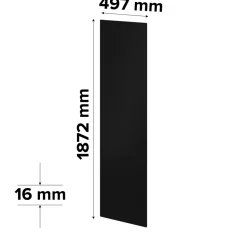 Porte battante noir GoodHome Atomia H. 187,2 x L. 49,7 cm