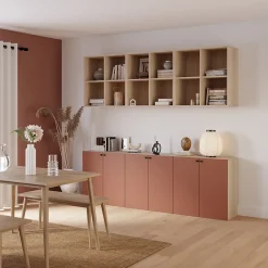 Porte battante terracotta GoodHome Atomia H. 74,7 x L. 49,7 cm