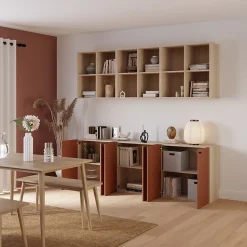 Porte battante terracotta GoodHome Atomia H. 74,7 x L. 49,7 cm