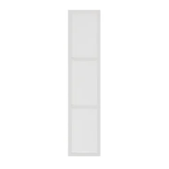 Porte battante verre opaque blanche GoodHome Atomia H. 224,7 x 49,7 cm