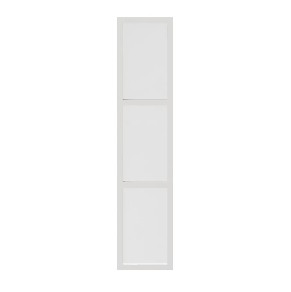 Porte battante verre opaque blanche GoodHome Atomia H. 224,7 x 49,7 cm