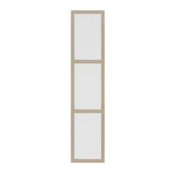 Porte battante verre opaque effet chêne GoodHome Atomia H. 224,7 x L. 49,7 cm