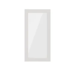 Porte battante verre transparent blanche GoodHome Atomia H. 74,7 x L. 37,2 cm