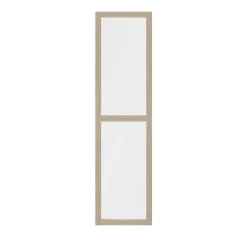 Porte battante verre transparent effet chêne GoodHome Atomia H. 187,2 x L. 49,7 cm