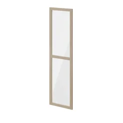 Porte battante verre transparent effet chêne GoodHome Atomia H. 187,2 x L. 49,7 cm