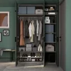 Porte battante vert forêt GoodHome Atomia H. 187,2 x l. 37,2 cm