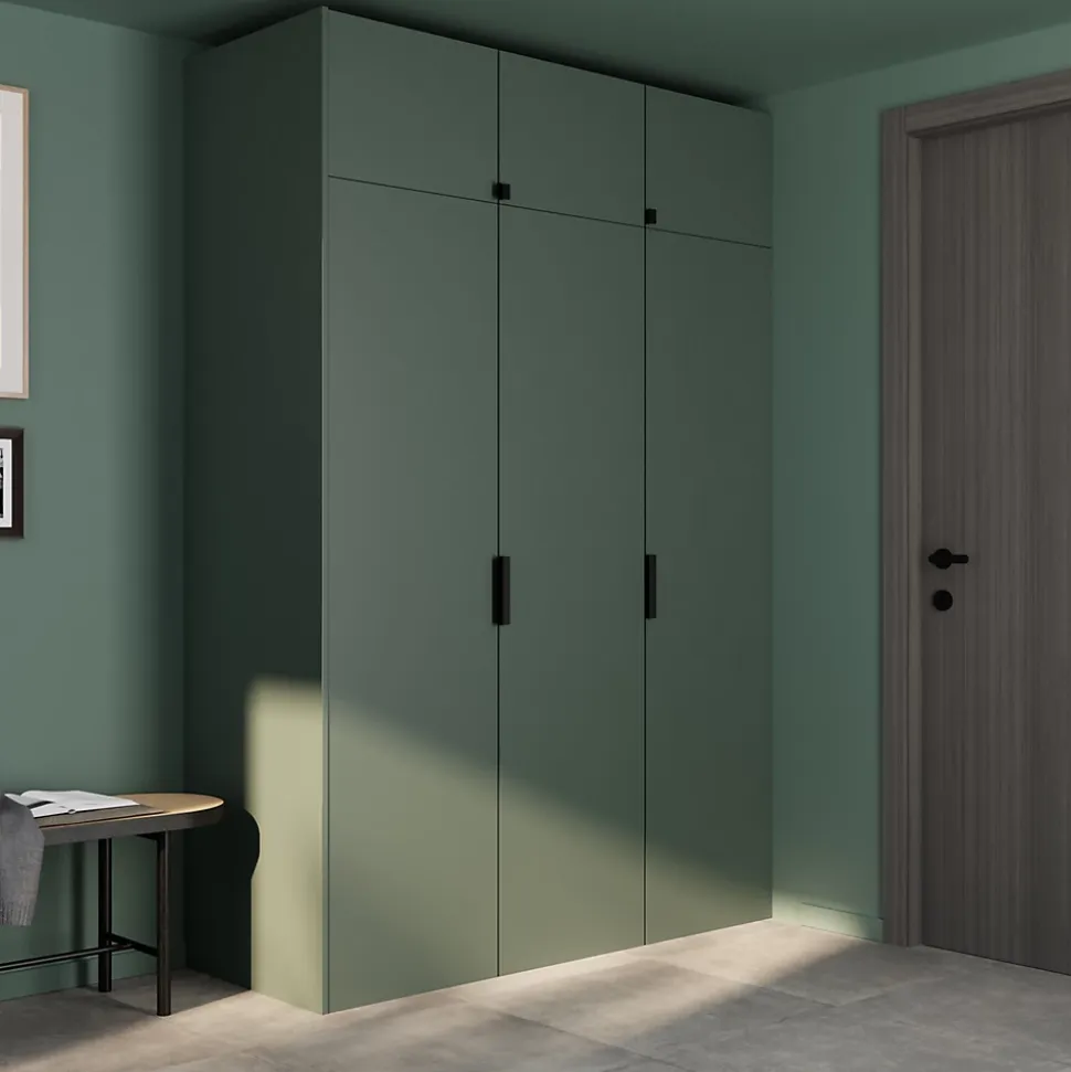 Porte battante vert forêt GoodHome Atomia H. 74,7 x l. 37,2 cm