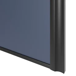 Porte de placard coulissante atelier bleu profil noir GoodHome Arius H. 248,5 x L. 91.2 cm + amortisseurs
