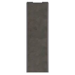 Porte de placard coulissante gris antique profil gris GoodHome Arius H. 248,5 x L. 77.2 cm + amortisseurs