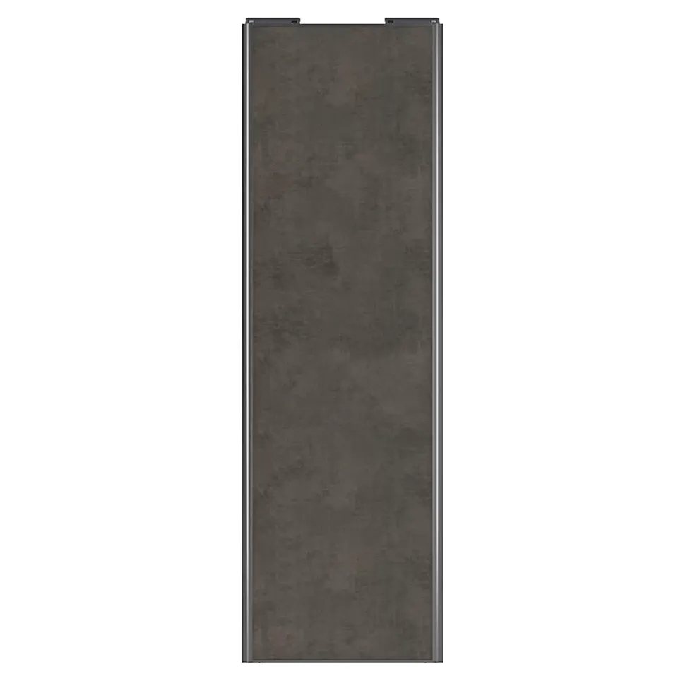 Porte de placard coulissante gris antique profil gris GoodHome Arius H. 248,5 x L. 77.2 cm + amortisseurs
