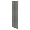 Porte de placard coulissante effet chêne grisé profil blanc GoodHome Arius H. 248,5 x L. 77.2 cm + amortisseurs