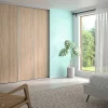 Porte de placard coulissantes imitation chêne brut 180 x 250 cm vendue par 3 pièces