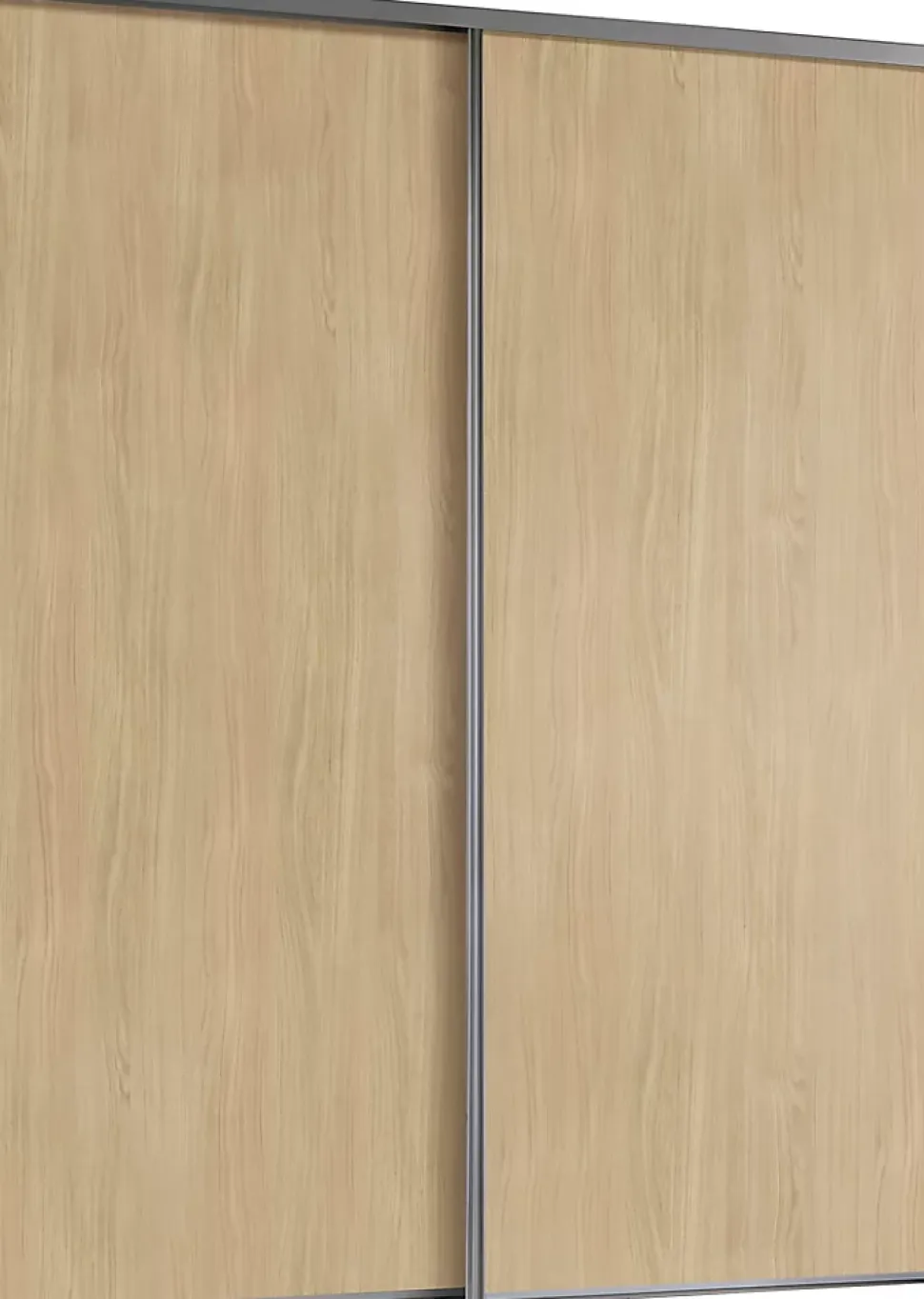 Porte de placard coulissante vendue par 2 Elegancia décor chêne 150 x 250 cm