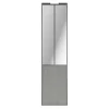 Porte de placard coulissante atelier béton profil gris GoodHome Arius H. 248,5 x L. 61.2 cm + amortisseurs